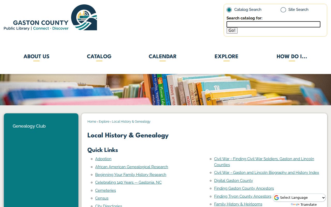 Gastonia people directories library local history collection
