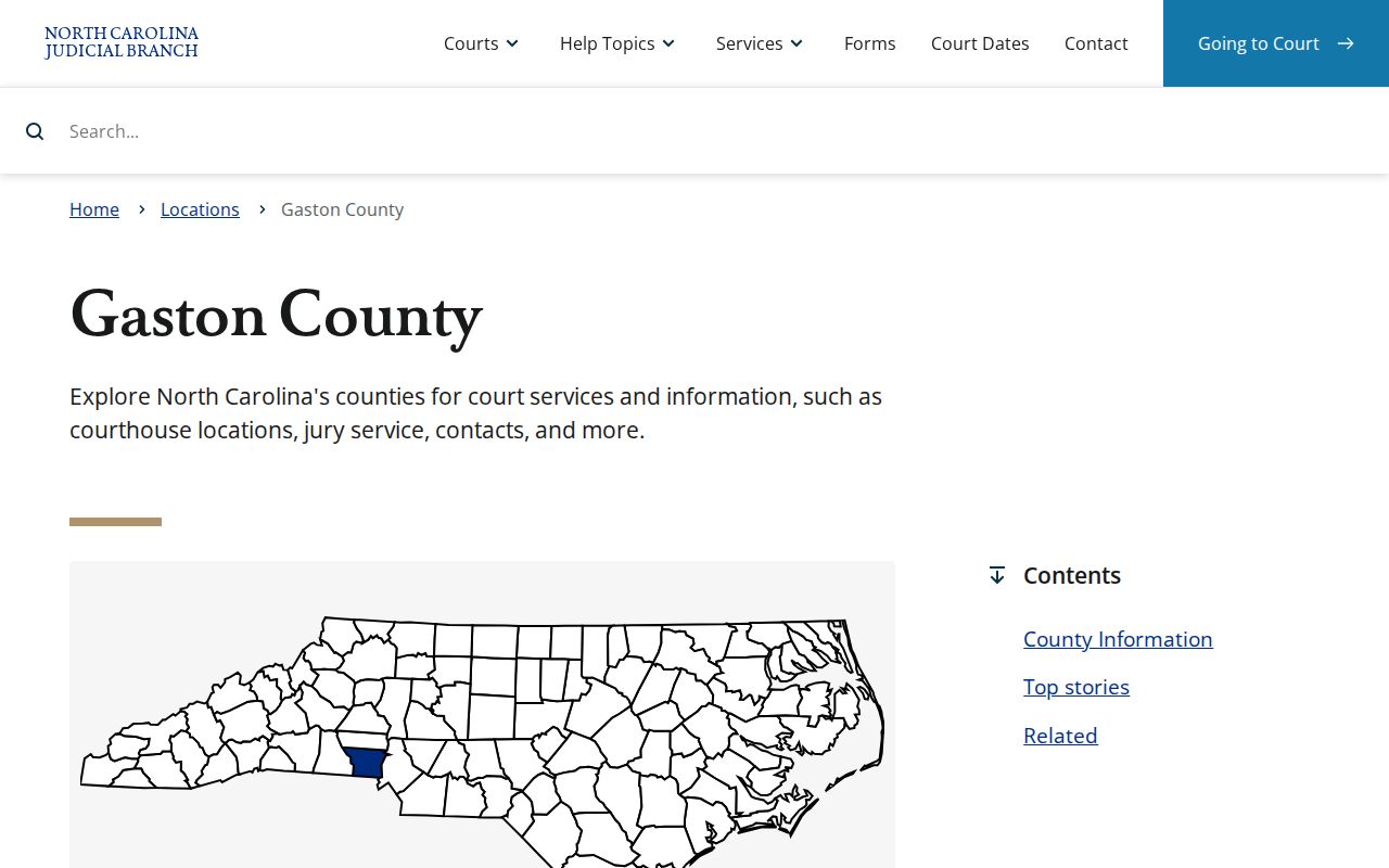 Gastonia public records access through Gaston County courts