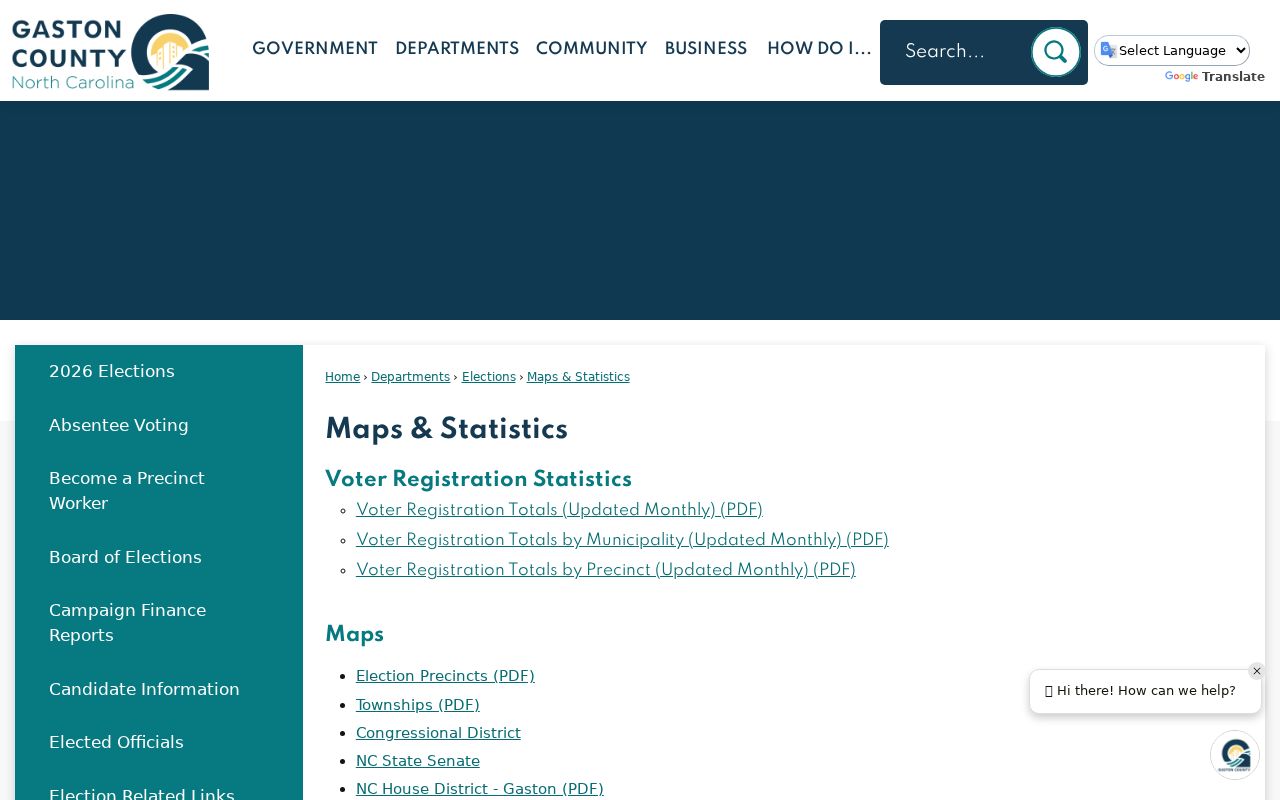 Gastonia voter records election maps and statistics